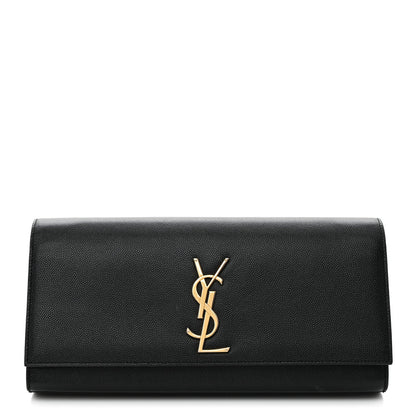 Grain De Poudre Monogram Cassandre Clutch Black