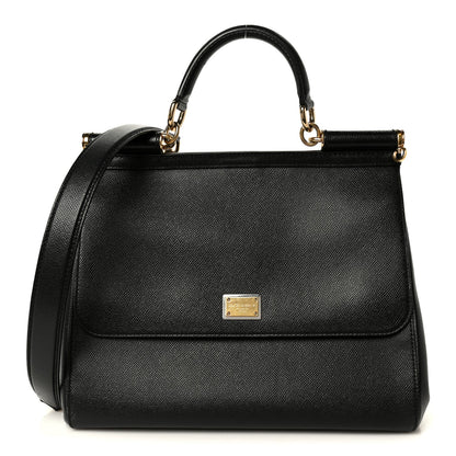 Dauphine Large Miss Sicily Satchel Black