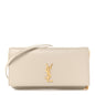 Smooth Calfskin Monogram Phone Holder Crossbody Crema Soft