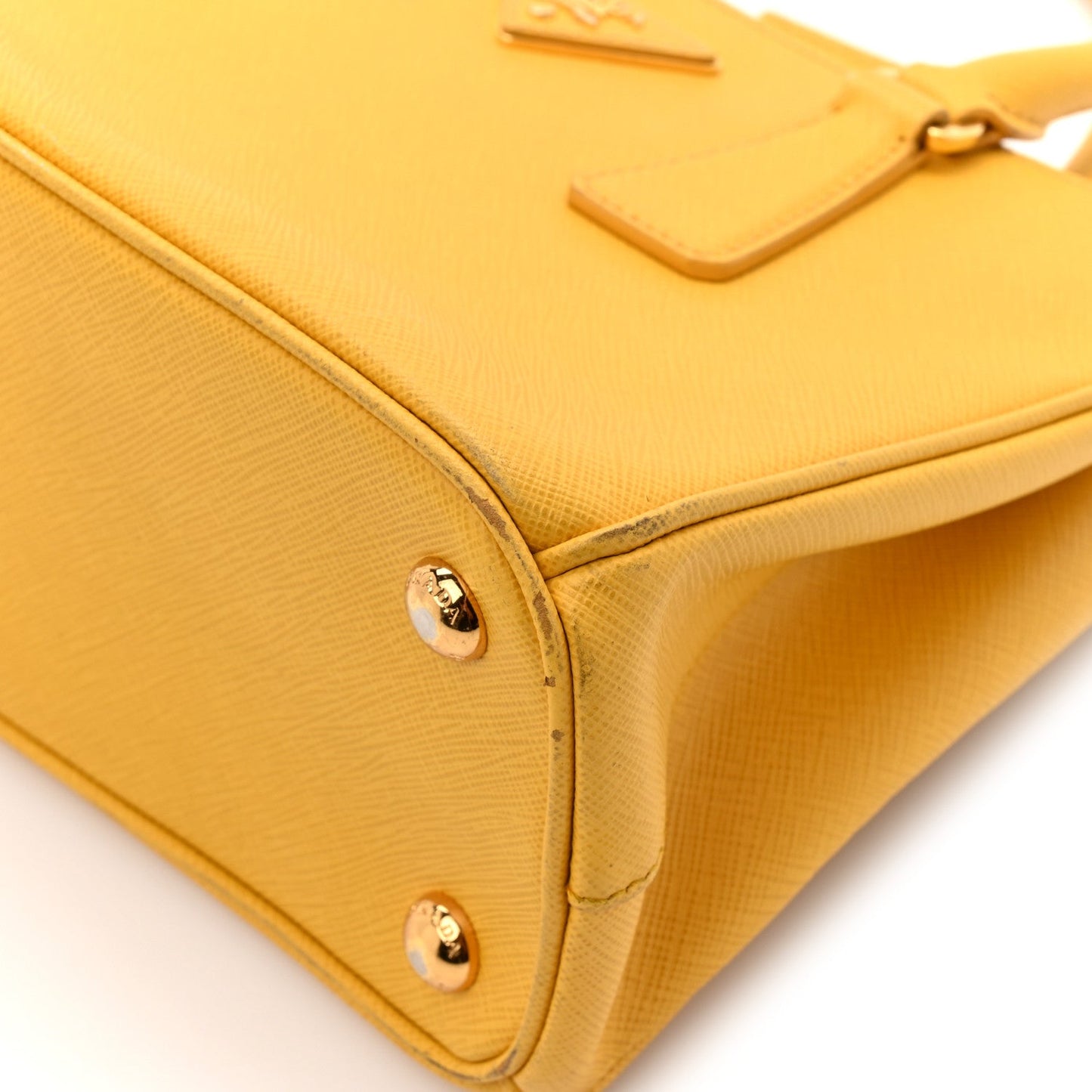 Saffiano Lux Small Galleria Double Zip Tote Soleil