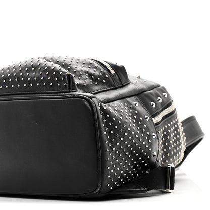 Calfskin Studded Small Stark Backpack Black
