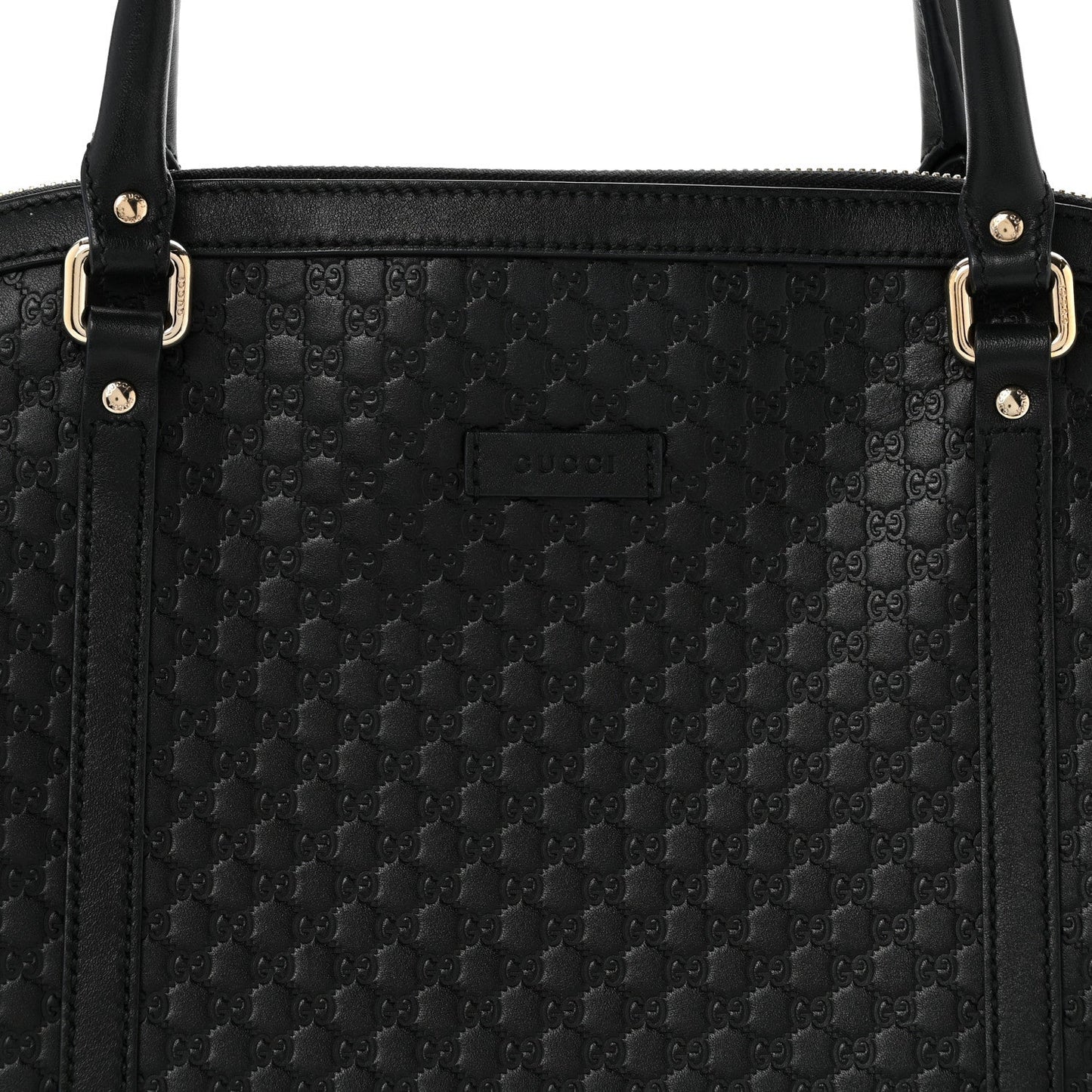 Soft Microguccissima Dome Satchel Black
