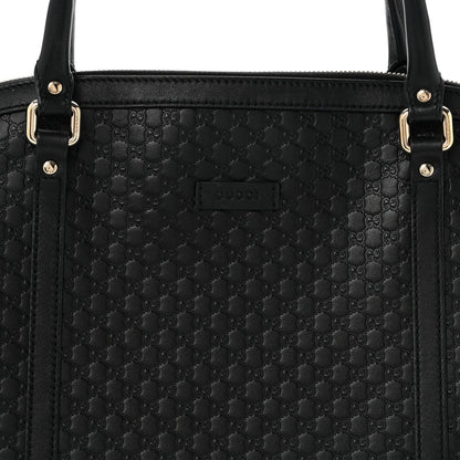 Soft Microguccissima Dome Satchel Black