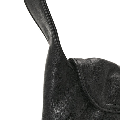Goatskin Small GG Monochrome Aphrodite Shoulder Bag Black
