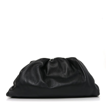 Smooth Butter Calf The Pouch Oversized Clutch Black