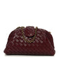 Nappa Intrecciato Small The Lauren 1980 Clutch With Chain Barolo