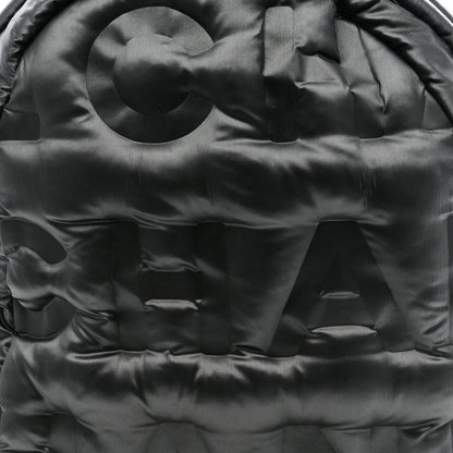 Nylon Embossed Small Doudoune Backpack Grey