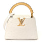 Iridescent Ostrich Capucines Mini White Gold