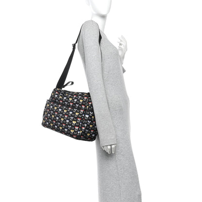 Nylon FF Monster Diaper Bag Black Multicolor