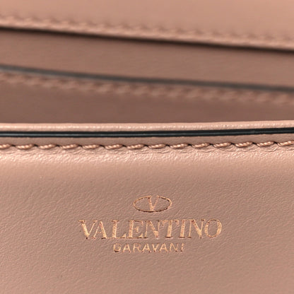 Calfskin Crystal Vlogo Small Loco Shoulder Bag Rose Cannelle