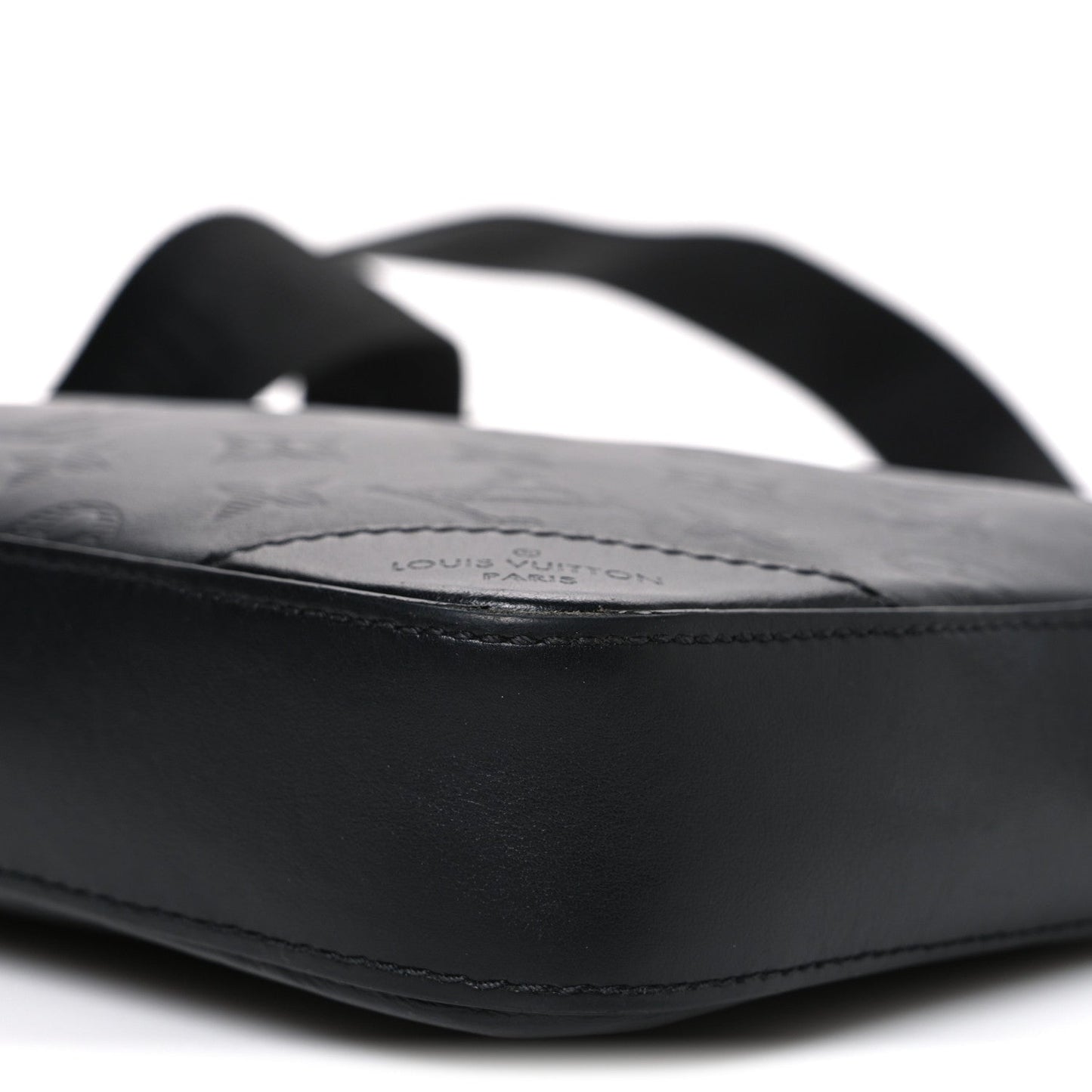 Calfskin Monogram Shadow Duo Messenger Black