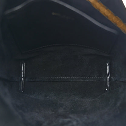 Lambskin Pochon Shoulder Bag Black