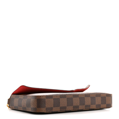 Damier Ebene Pochette Felicie Chain Wallet