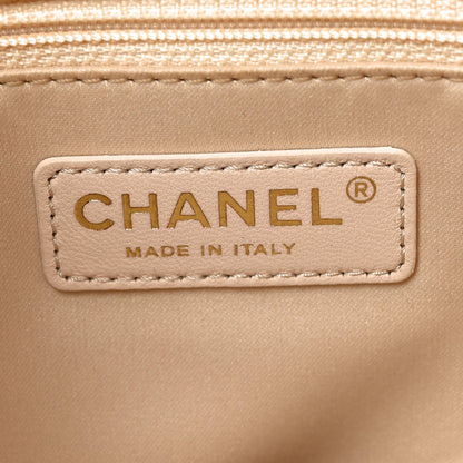 Caviar Quilted Grand Shopping Tote GST Beige Clair