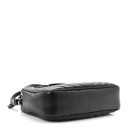 Calfskin Matelasse Monogram Lou Camera Bag Black