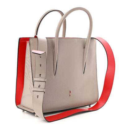 Calfskin Spikes Loubinthesky Medium Grey