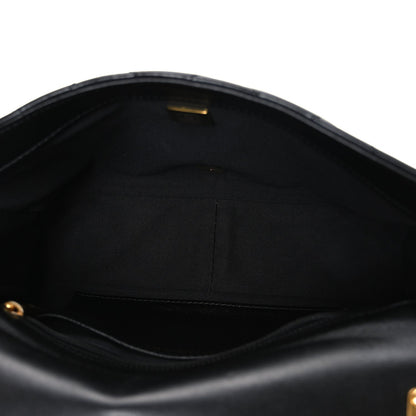 Lambskin Quilted Large CC Funky Town Flap Black