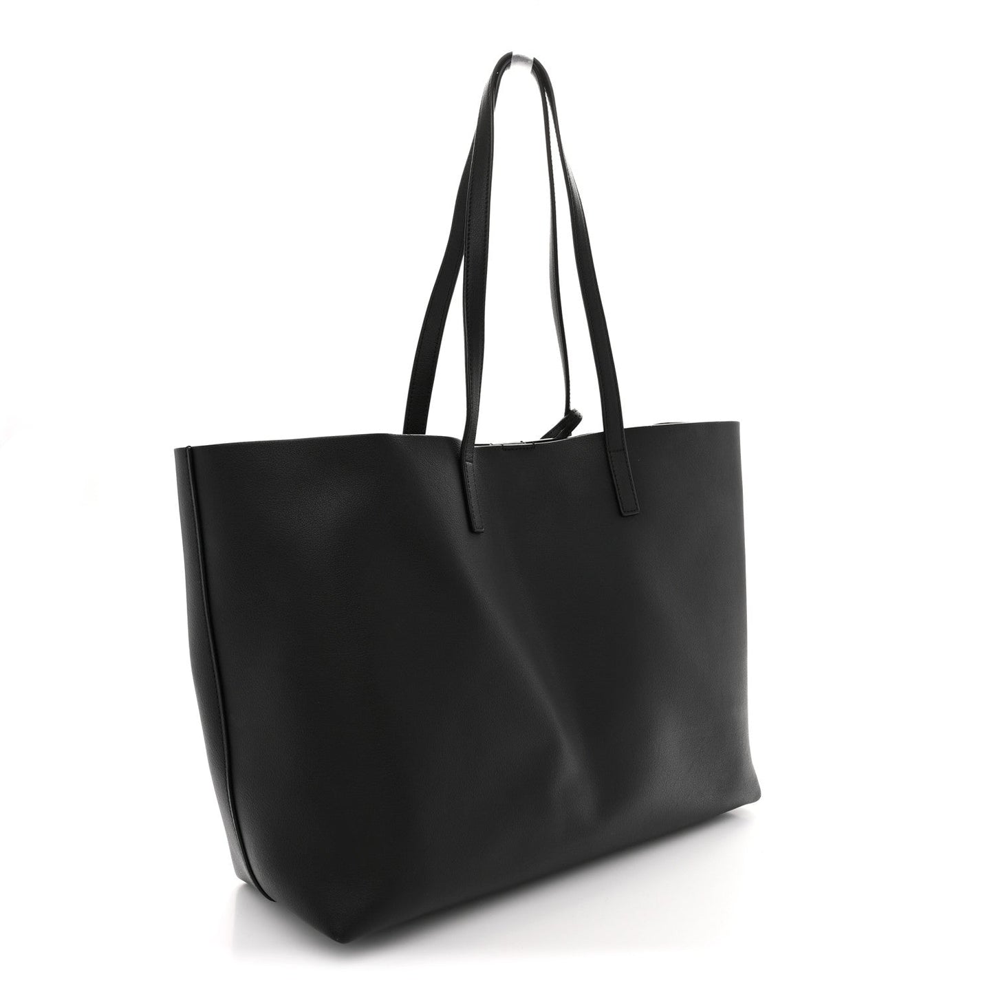 Calfskin Large Shopping Tote Black
