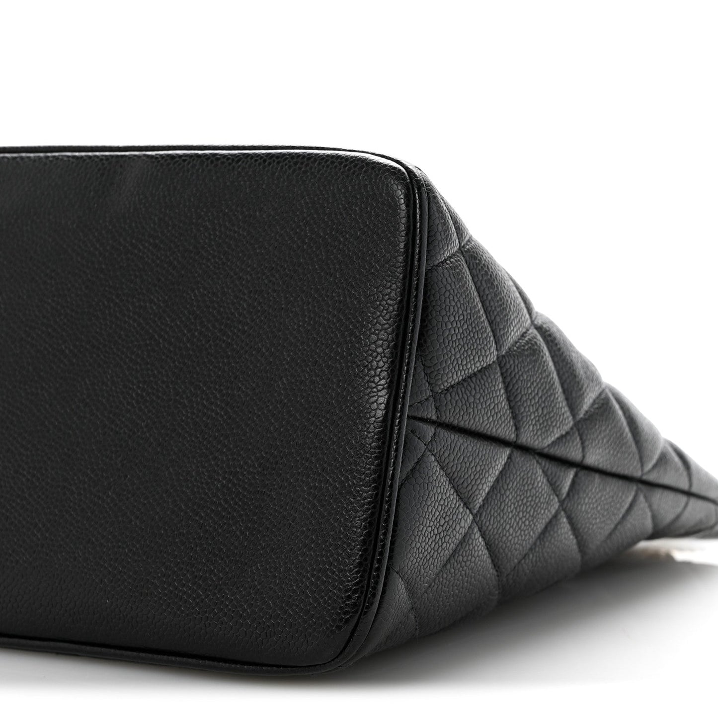 Caviar Quilted Medallion Tote Black