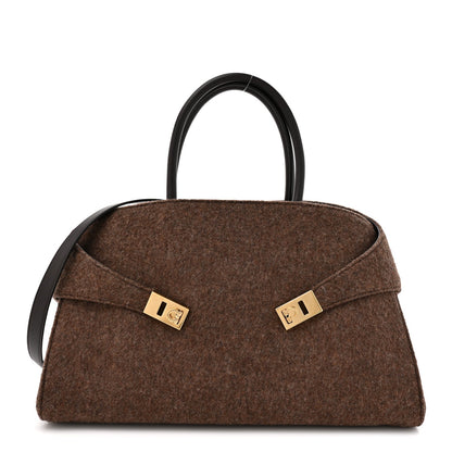 Wool Felt Medium Hug Bag Brown