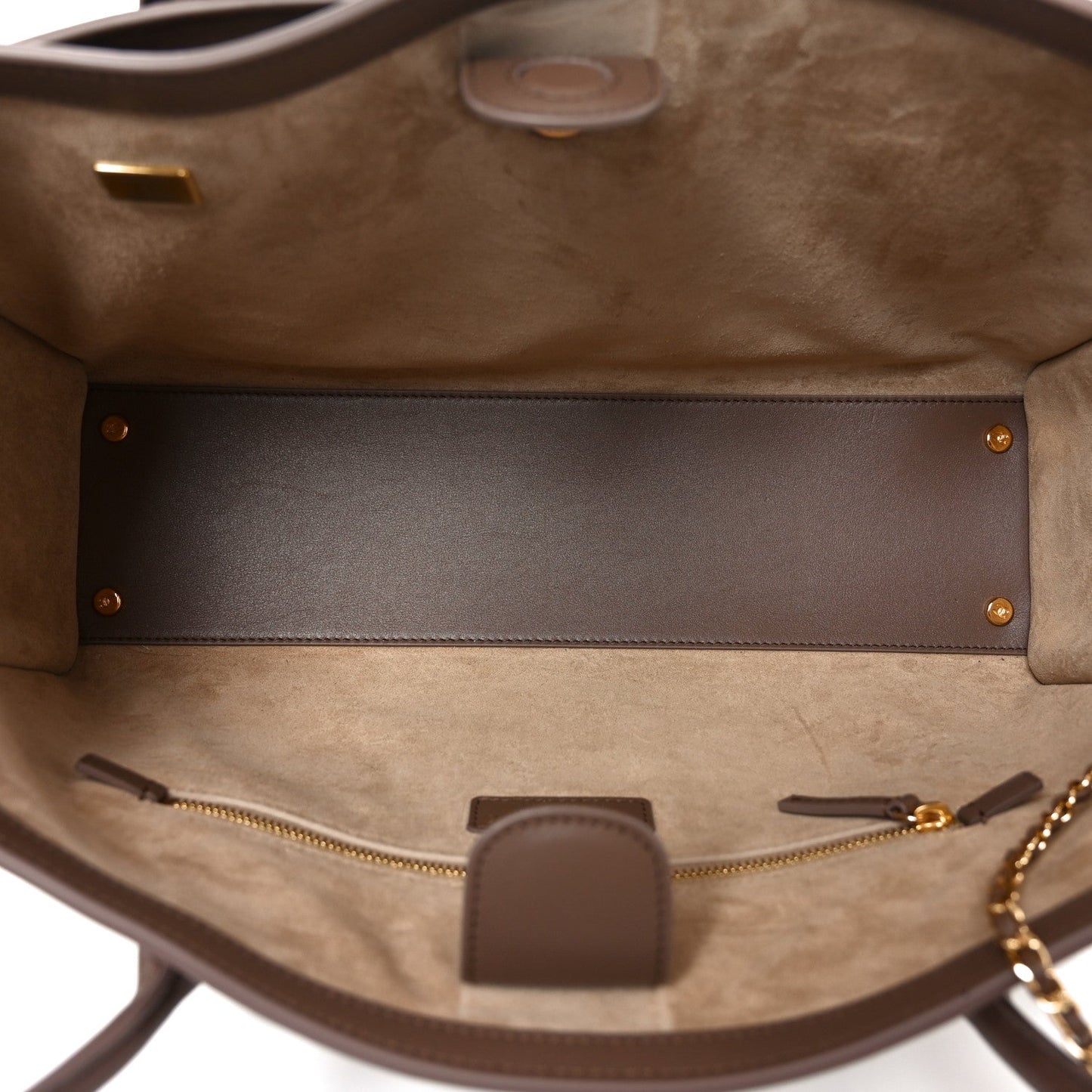 Calfskin Archetype Small Shopping Tote Brown