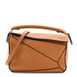 Grained Calfskin Mini Puzzle Bag Tan