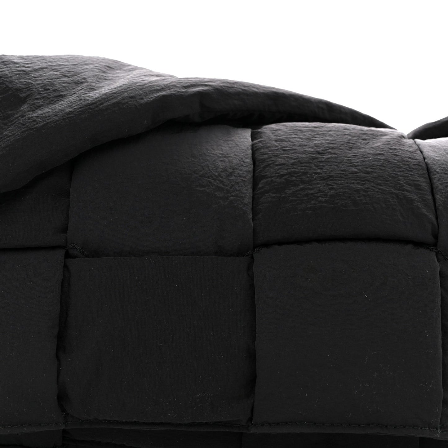 Nylon Intrecciato Padded Tech Cassette Bag Black