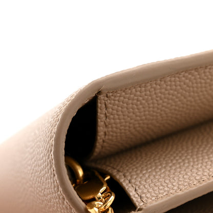 Grain De Poudre Monogram Uptown Chain Wallet Taupe
