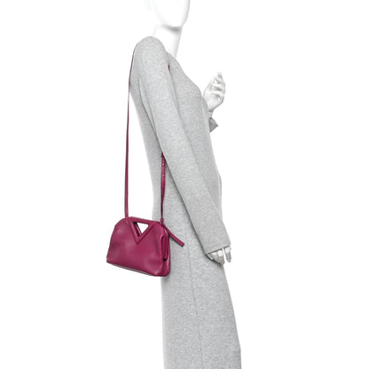 Calfskin Small The Point Triangle Bag Cinnabar