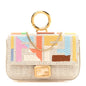 Kuban Canvas FF Embroidered Nano Baguette Charm Grezzo Multicolor