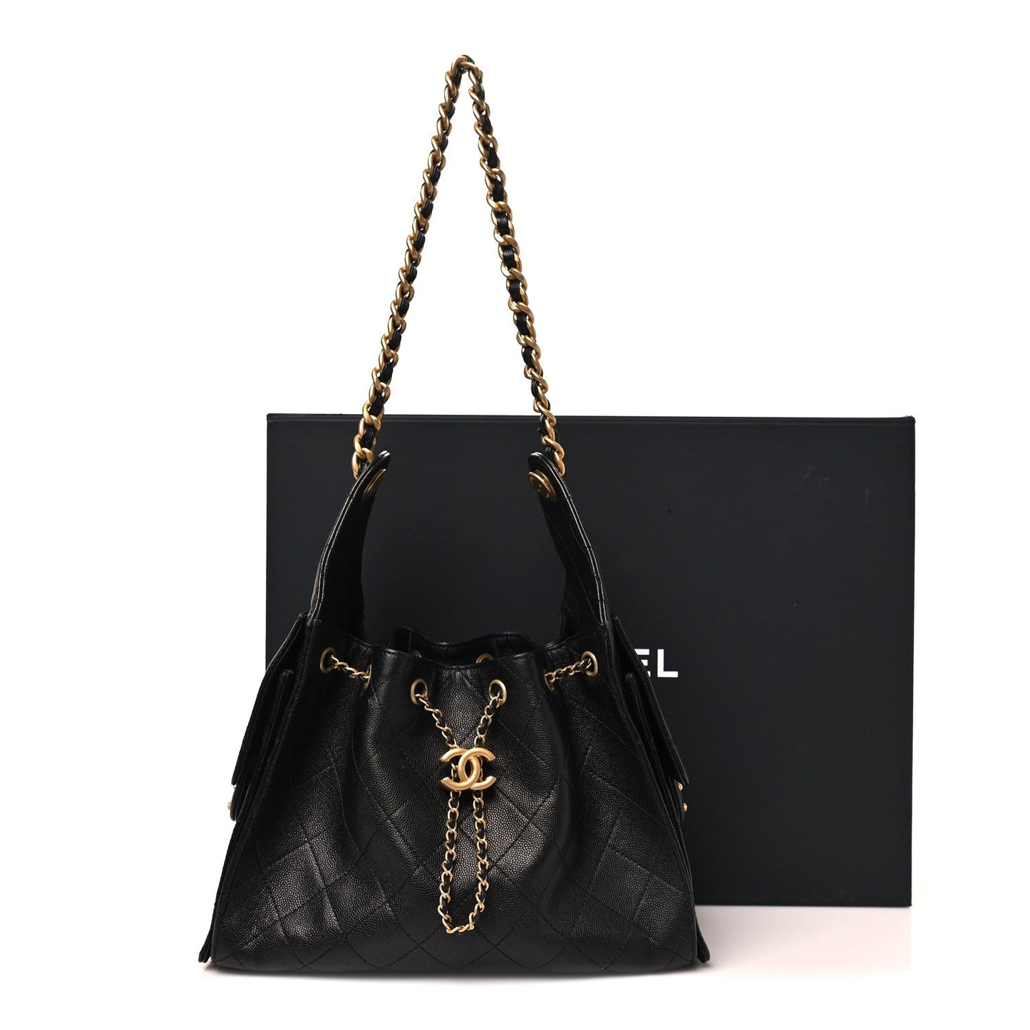 Caviar Quilted Small Chanel 25 Handbag Black