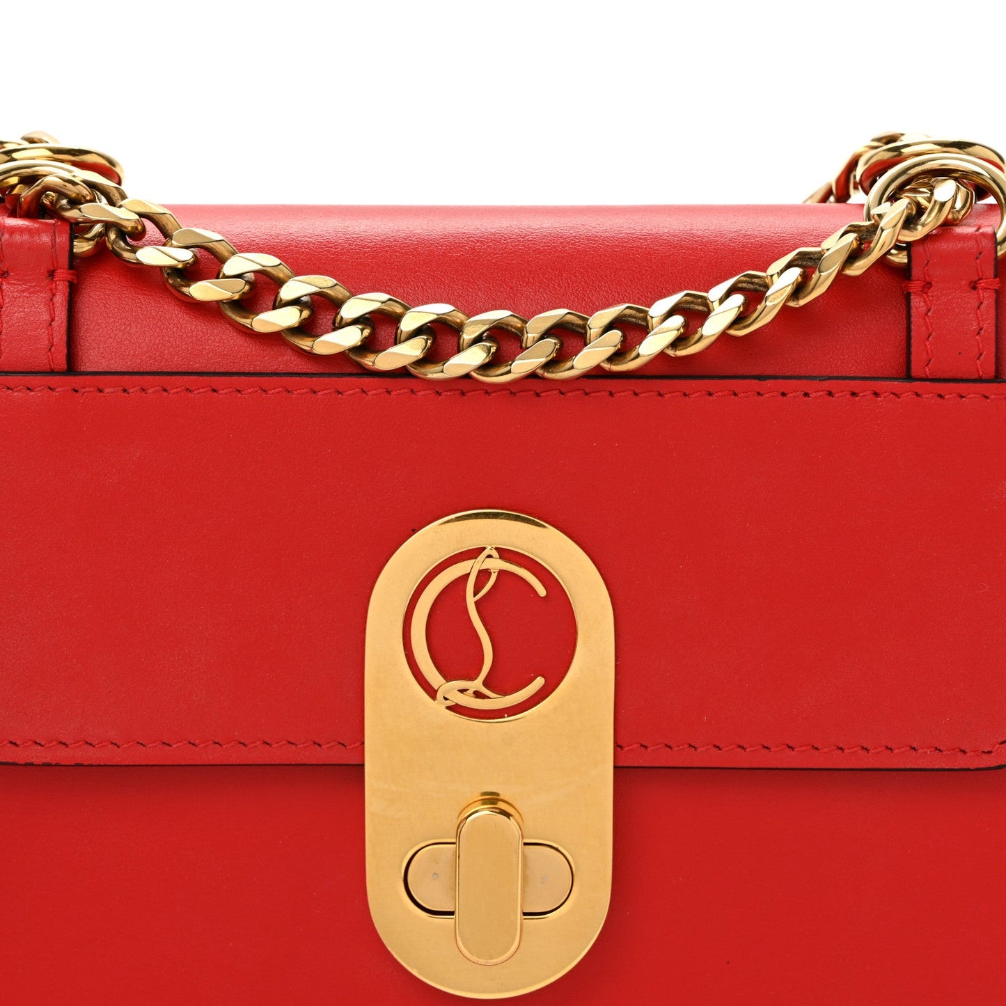 Calfskin Small Elisa Shoulder Bag Loubi
