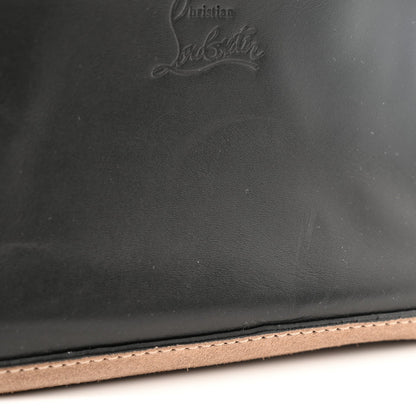 Suede Calfskin Aliosha Messenger Cappuccino Black