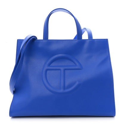 Vegan Leather Medium Shopping Bag Painters Tape