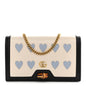 Calfskin Lovelight Mini Diana Chain Bag Mystic White Paradise Cloude