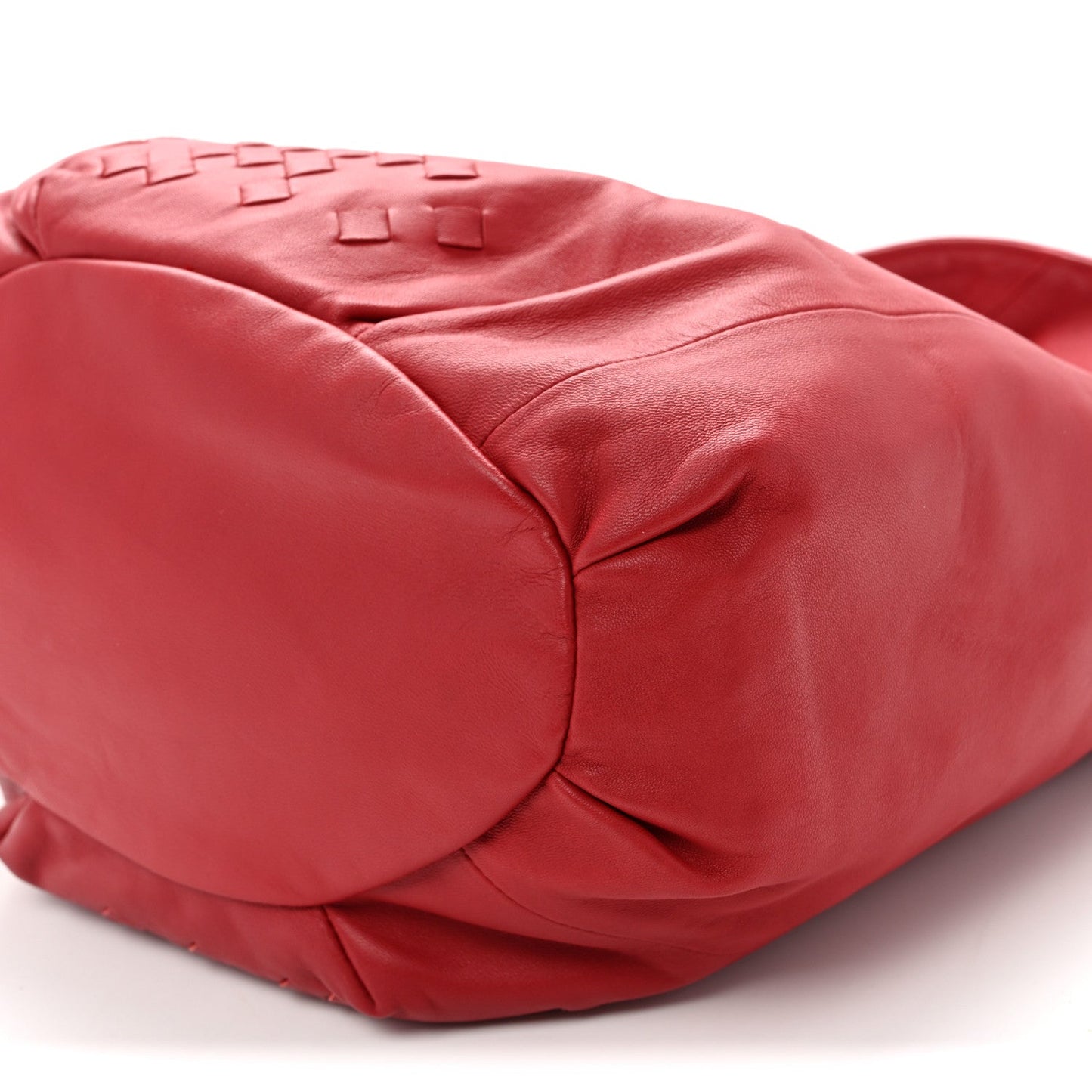 Nappa Intrecciato Patchwork Hobo Red