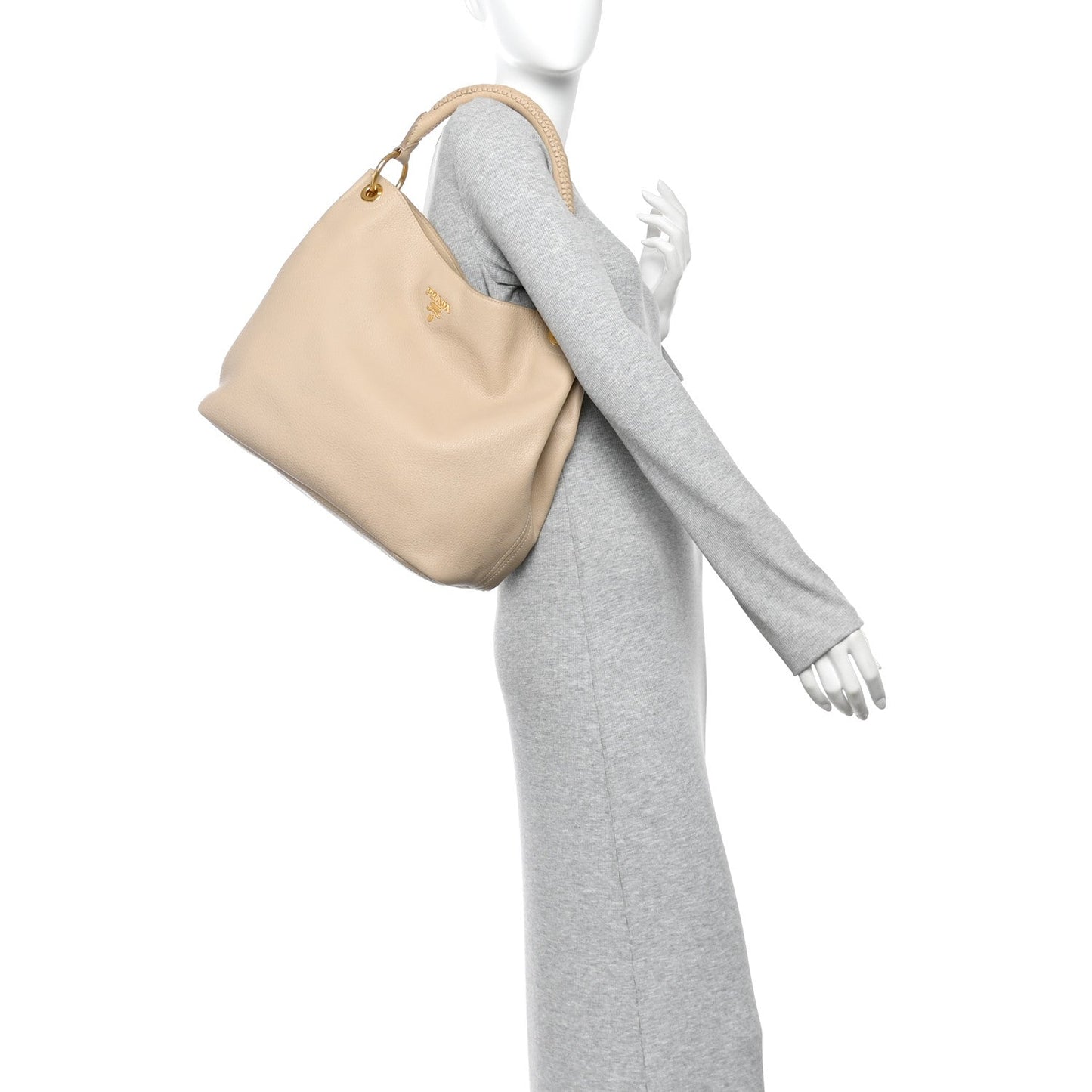 Vitello Daino Hobo Sabbia