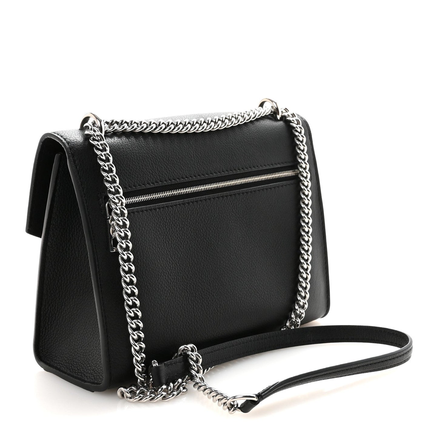 Soft Calfskin My Lockme Chain Bag BB Black