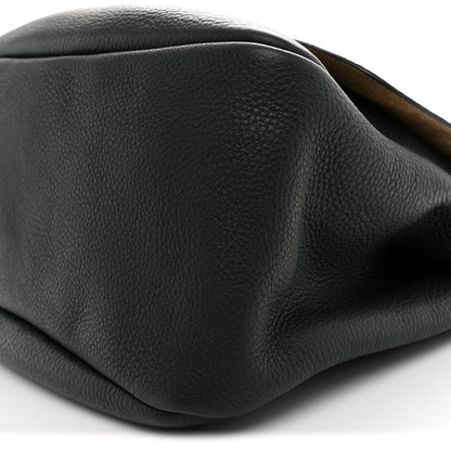 Calfskin Small Mail Bag Bottle Green