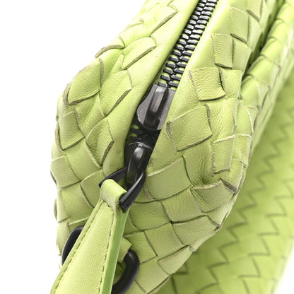 Nappa Intrecciato Small Camera Bag Acid Kiwi