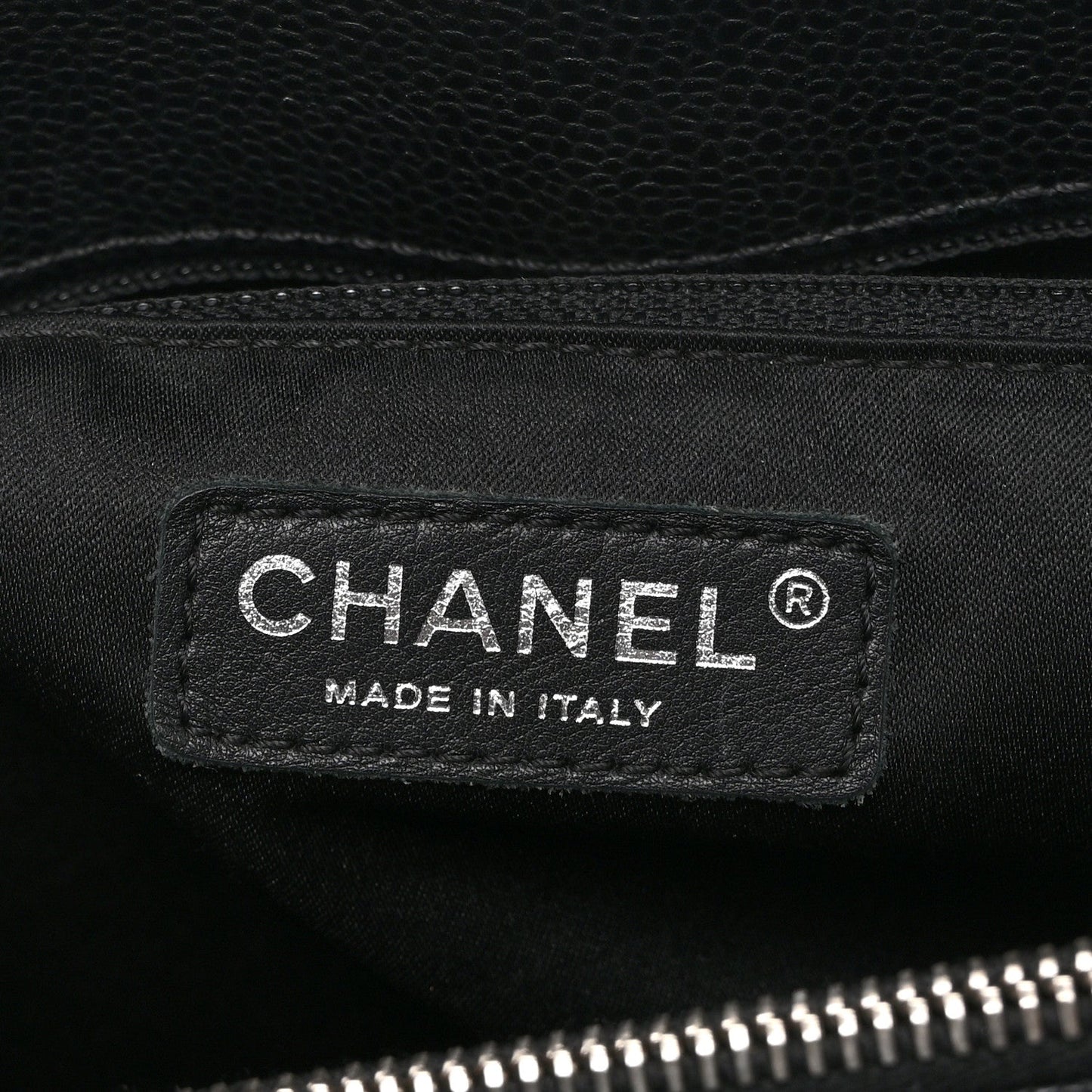 Caviar Quilted Grand Shopping Tote GST Black