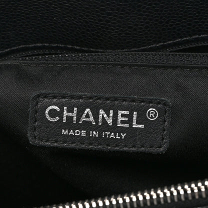 Caviar Quilted Grand Shopping Tote GST Black