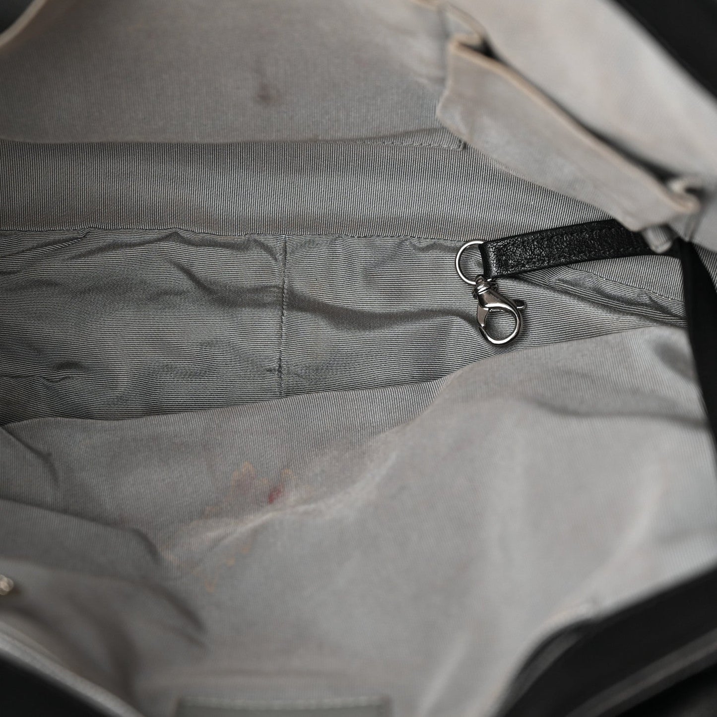 Washed Lambskin Quilted Maxi Chain Around Flap Black