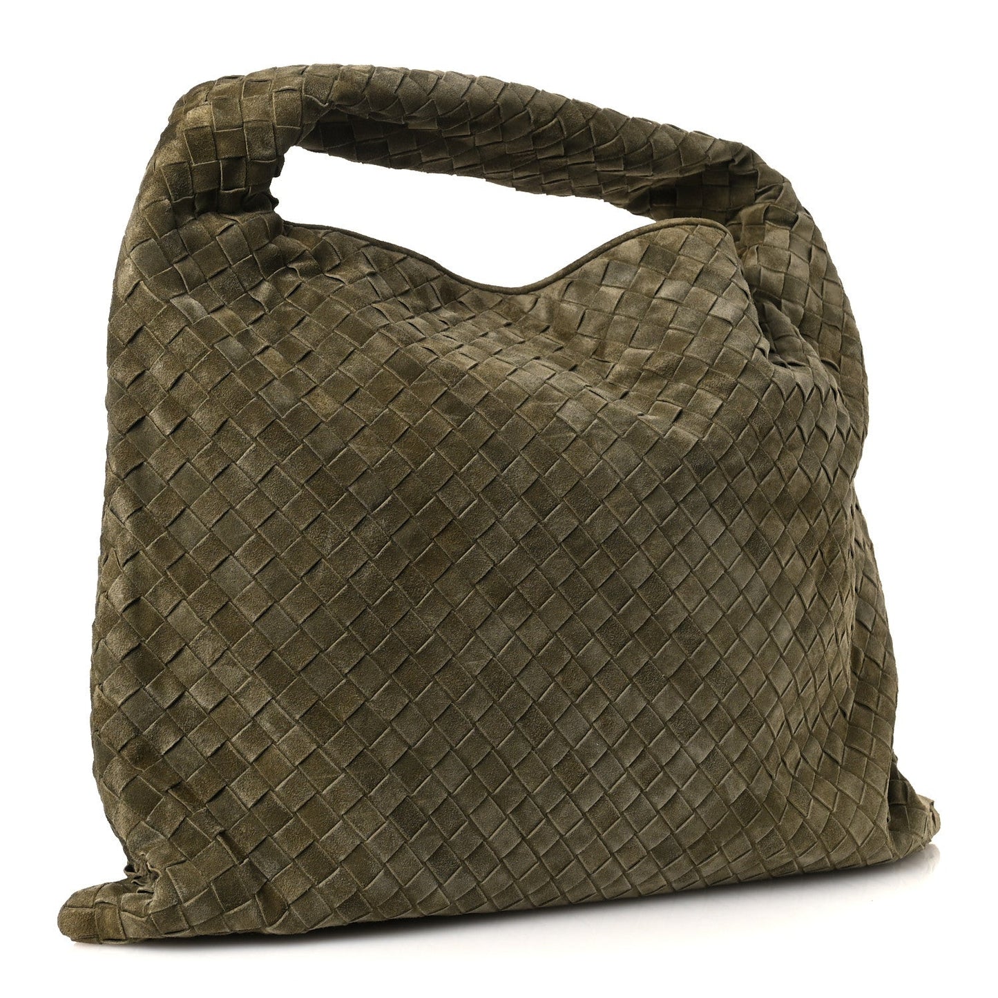 Suede Intrecciato Large Hop Mud
