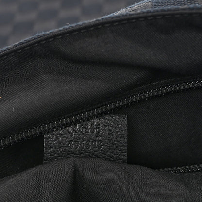 Monogram Small Flap Messenger Bag Black