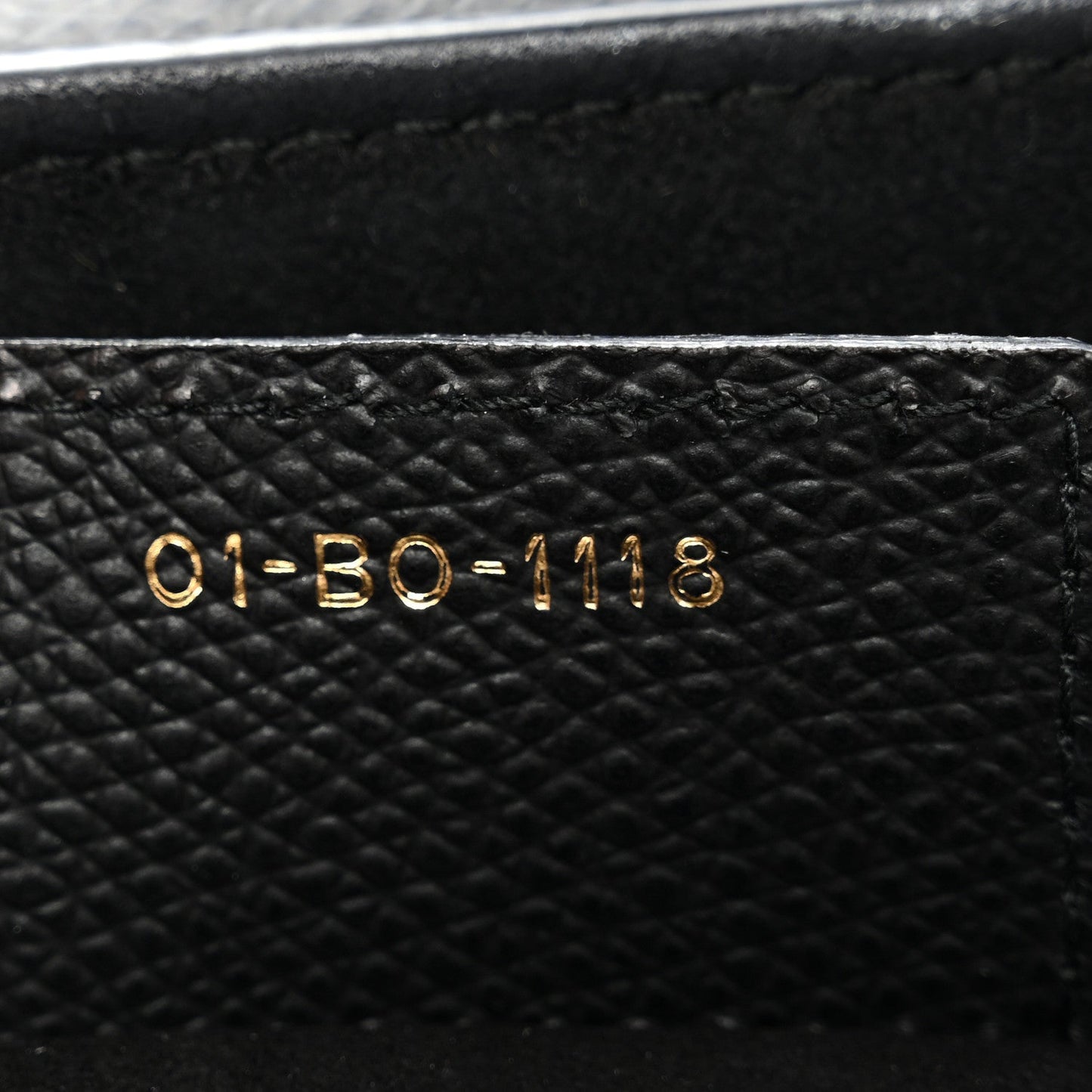 Grained Calfskin Saddle Bag Black