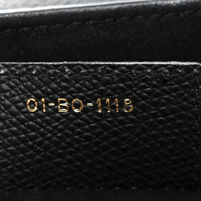Grained Calfskin Saddle Bag Black