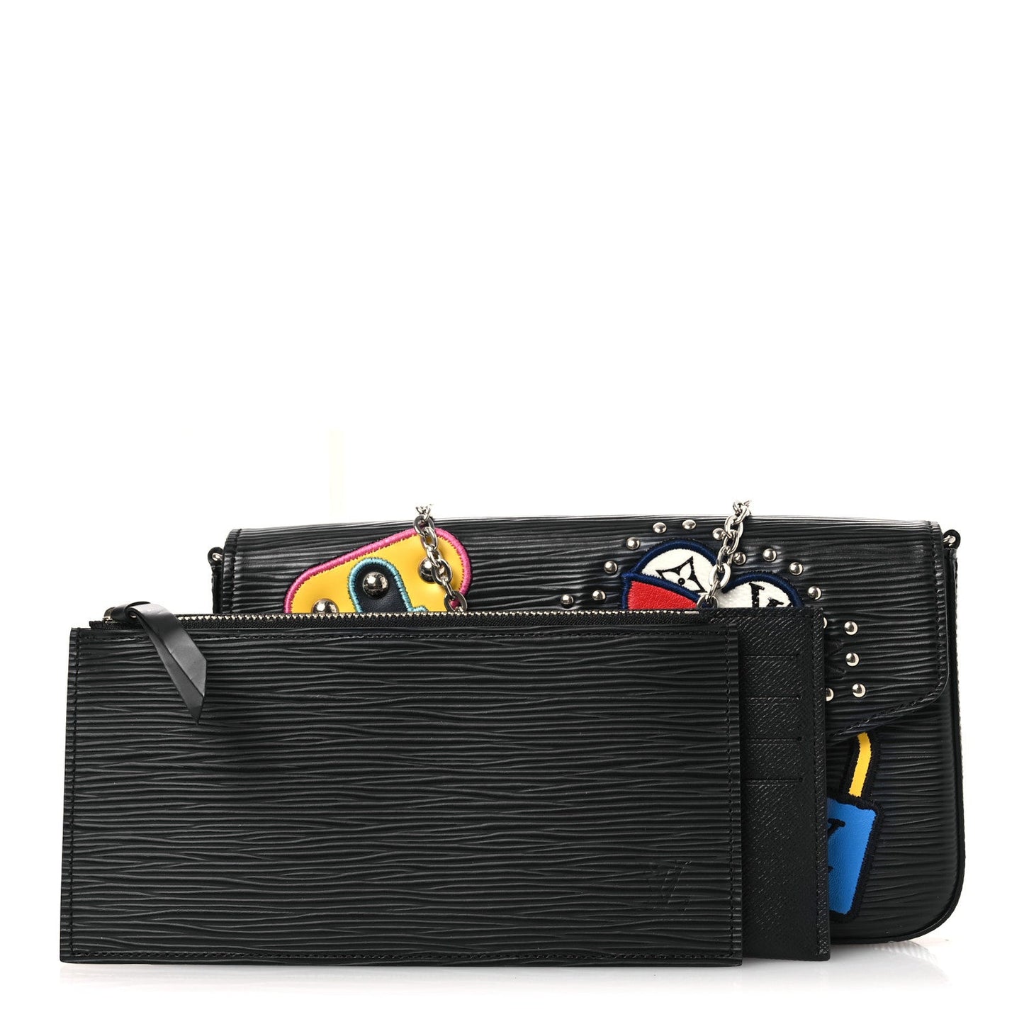 Epi LV Stories Pochette Felicie Black