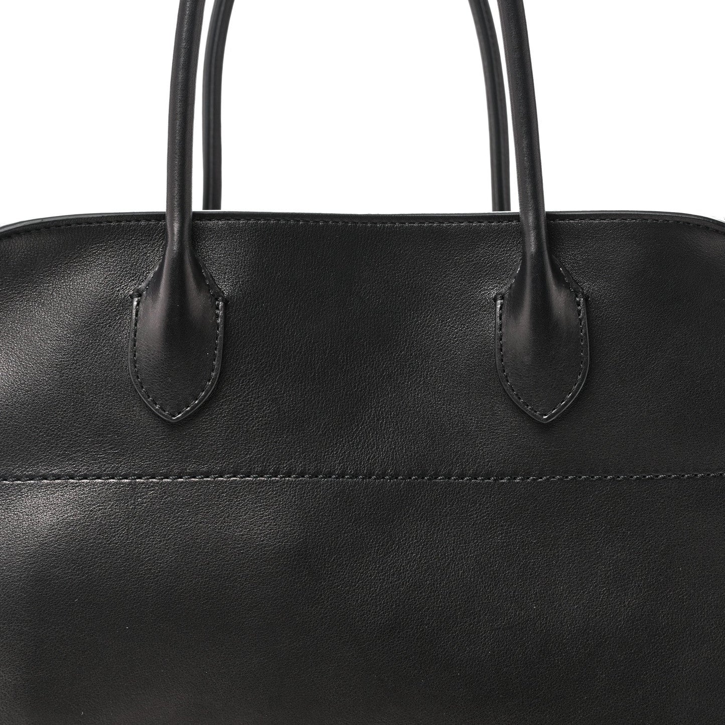 Polished Saddle Calfskin Soft Margaux 15 Black