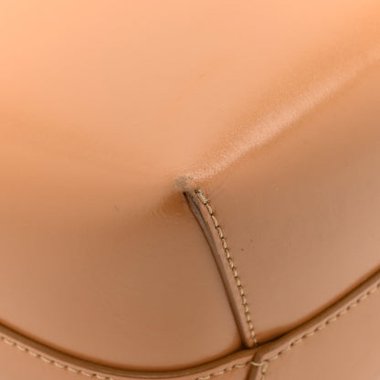 Polished Calfskin Small Soft Candy Shoulder Bag Caramel